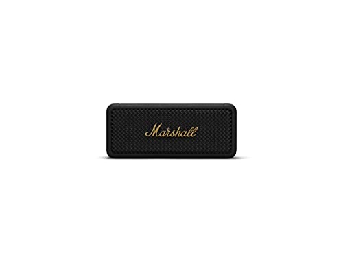 Marshall Emberton Portable Bluetooth Speaker - Black & Brass