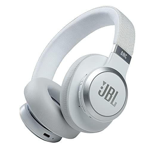 JBL Live 660NC Wireless Over-Ear Noise Cancelling Bluetooth Headphones - White
