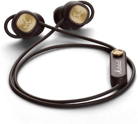 Marshall in-Ear Headphone Minor II Bluetooth Brown, 3.8 x 2.1 x 6.3 Inches