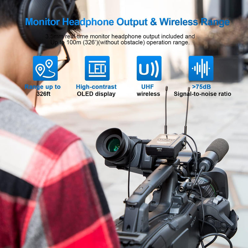 Saramonic UWMIC9SKIT1 Camera-Mount Wireless Omni Lavalier Microphone System (514 to 596 MHz)