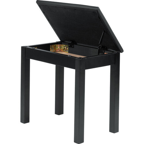 Gator Deluxe Wooden Piano Bench (Black)