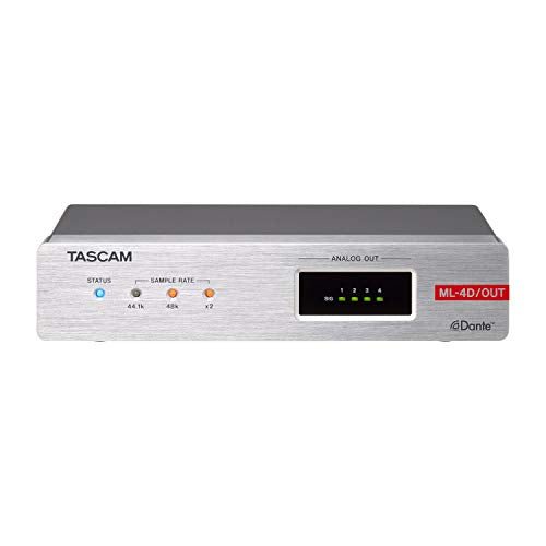 Tascam ML-4D/OUT-X 4-Channel Line-Output Dante Converter with Built-In DSP Mixer
