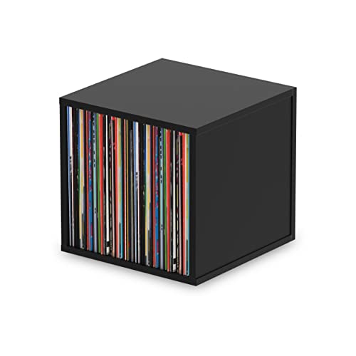 Glorious Record Box 230 Vinyl Storage (Holds 230 Records) - Black