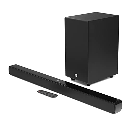 JBL Cinema SB190 2.1 Channel Soundbar with Virtual Dolby Atmos and Wireless 6.5" Subwoofer - Black