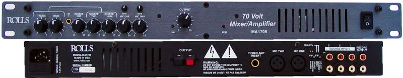 Rolls MA1705 5-Input Mixer/Amplifier