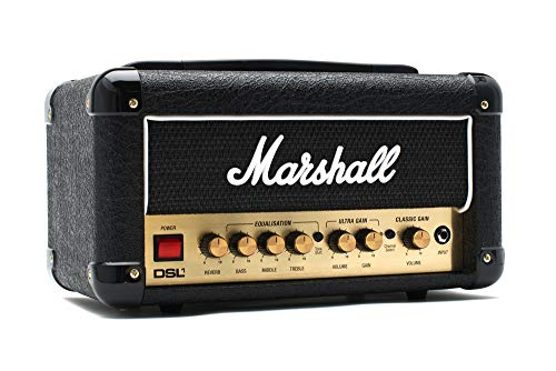 Marshall DSL1HR 1-watt Tube Guitar Amplifier Head with 2 Channels, High/Low Power Modes, Speaker-emulated Line Out