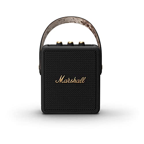 Marshall Stockwell II Portable Bluetooth Speaker - Black/Brass