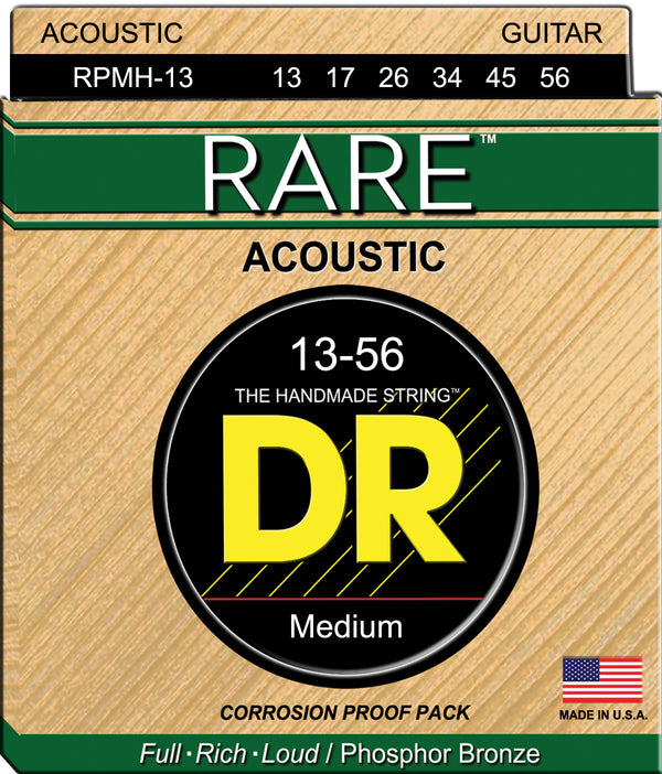 DR Strings RPMH-13 RARE Phosphor Bronze Acoustic Guitar Strings: Medium 1356