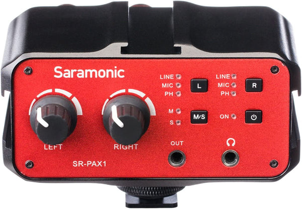 Saramonic SR-PAX1 2-Channel Audio Mixer Preamp Microphone Adapter