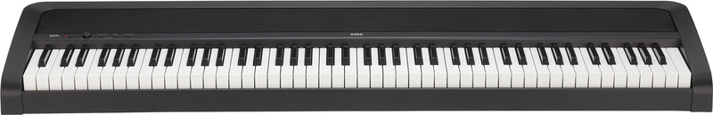 Korg B2N 88-Key Digital Piano with Light Touch Action and Speakers & Quiklok T10BK Single Braced T-Rex Keyboard Stand