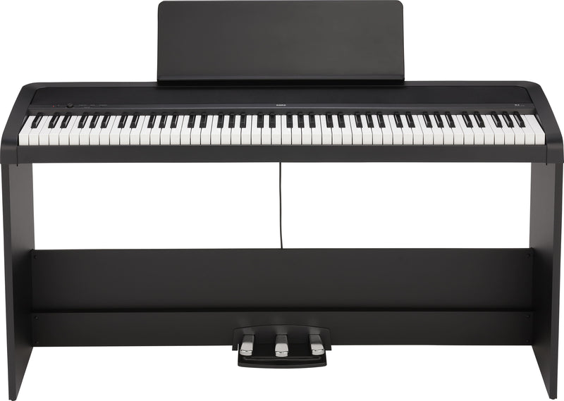 Korg B2SPBK 88 Key Hammer Action Stage Piano With Stand / Pedal Included, Black