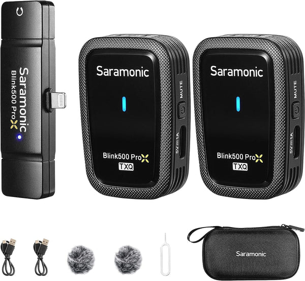 Saramonic BLINK500-PROX-Q4 2.4GHz Dual Channel Wireless Microphone System (iOS)