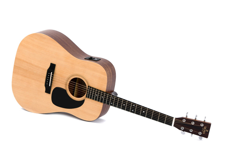 Sigma Guitars DME+ Dreadnought Acoustic Electric Guitar, Natural