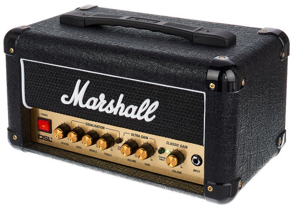 Marshall DSL1HR 1-watt Tube Guitar Amplifier Head with 2 Channels, High/Low Power Modes, Speaker-emulated Line Out