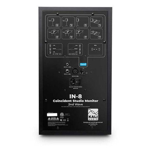 Kali Audio IN8V2 3-Way 8" Powered Studio Monitor 140w, Black (Single)
