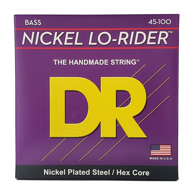 DR Handmade Strings Nickel Lo-rider Bass Strings, Medium - Light (45-100)