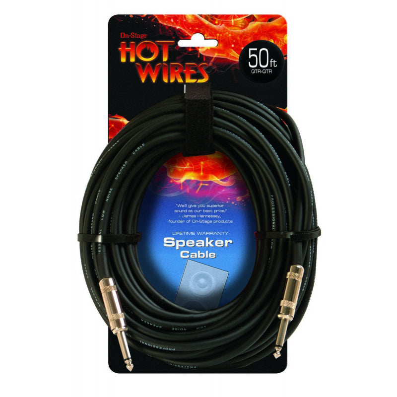 On-Stage Speaker Cable (50', QTR-QTR)