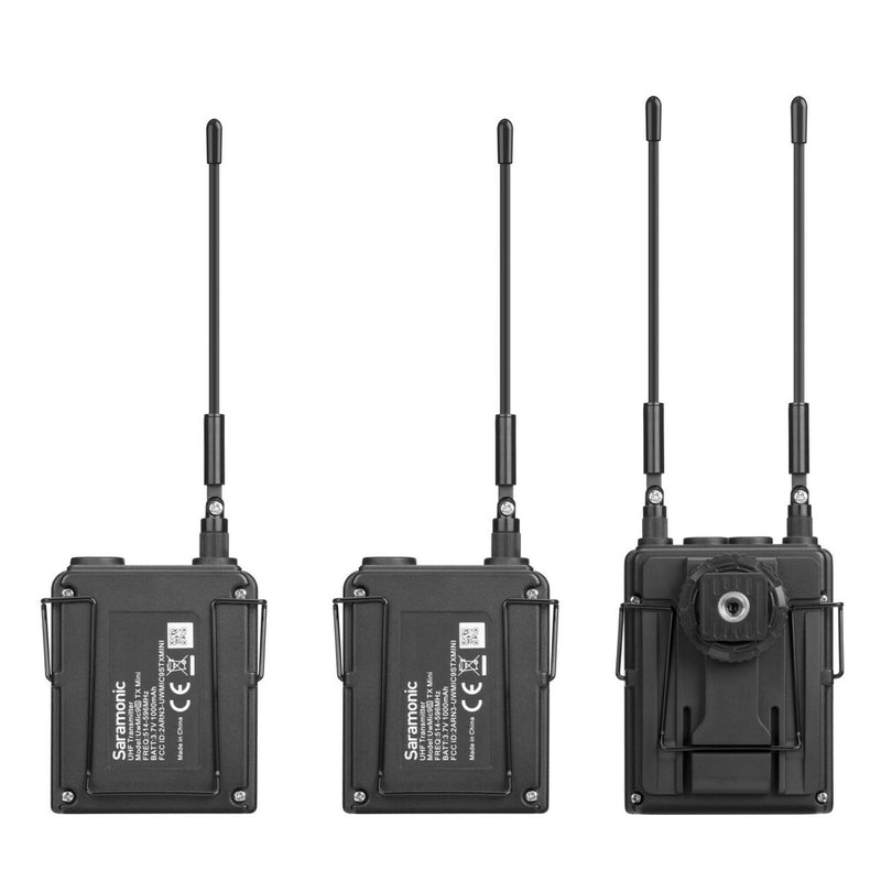 Saramonic UWMIC9SKIT2MINI Wireless UHF Lav Mic System / Dual CamMount Micro Receiver and Transmitters
