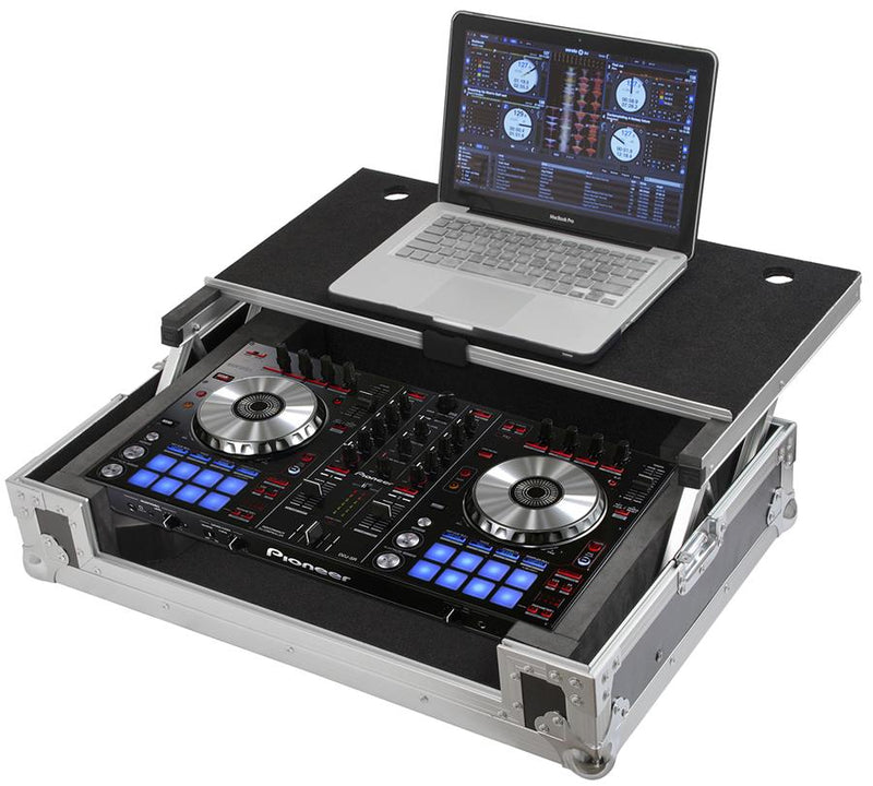 G-TOUR Road Case pour contrôleur DJ Pioneer DDJ-SR avec étagère pour ordinateur portable