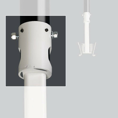 Flexson 50MM Pole Adapter for Sonos Play:1 Ceiling Mounts - White