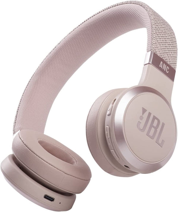 JBL Live 460NC Wireless On-Ear Noise Cancelling Bluetooth Headphones - Pink